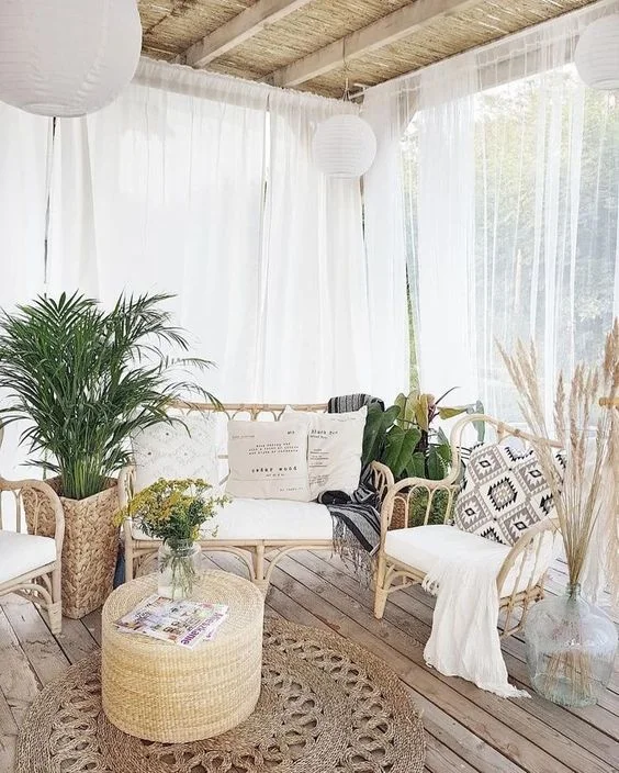 Boho-Style Outdoor Living Space