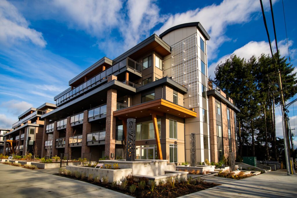 Outside of Prospect Building in the Harbourview District of Nanaimo