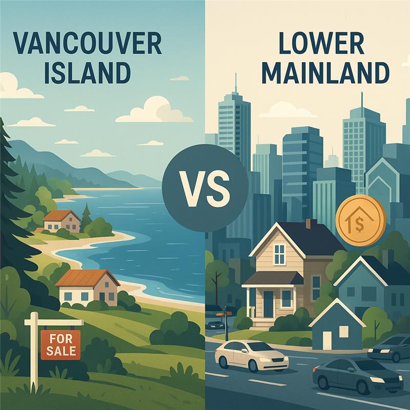 Vancouver Island Real Estate Comparison to Lower Mainland Real Estate