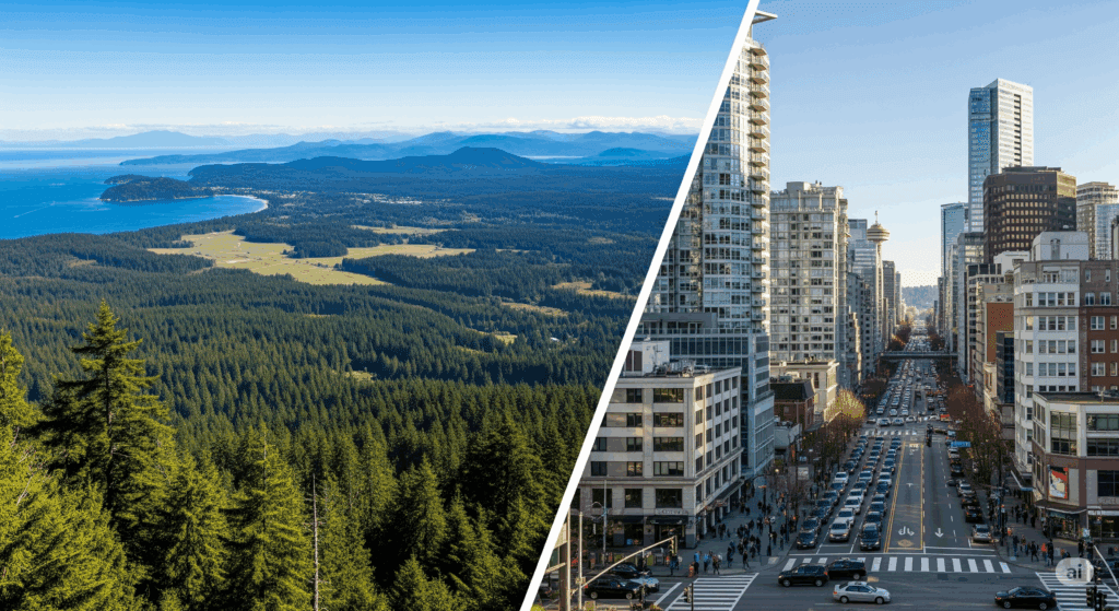 Nanaimo and Lower Mainland Comparison