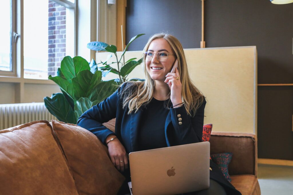 Woman on Cell Phone Call