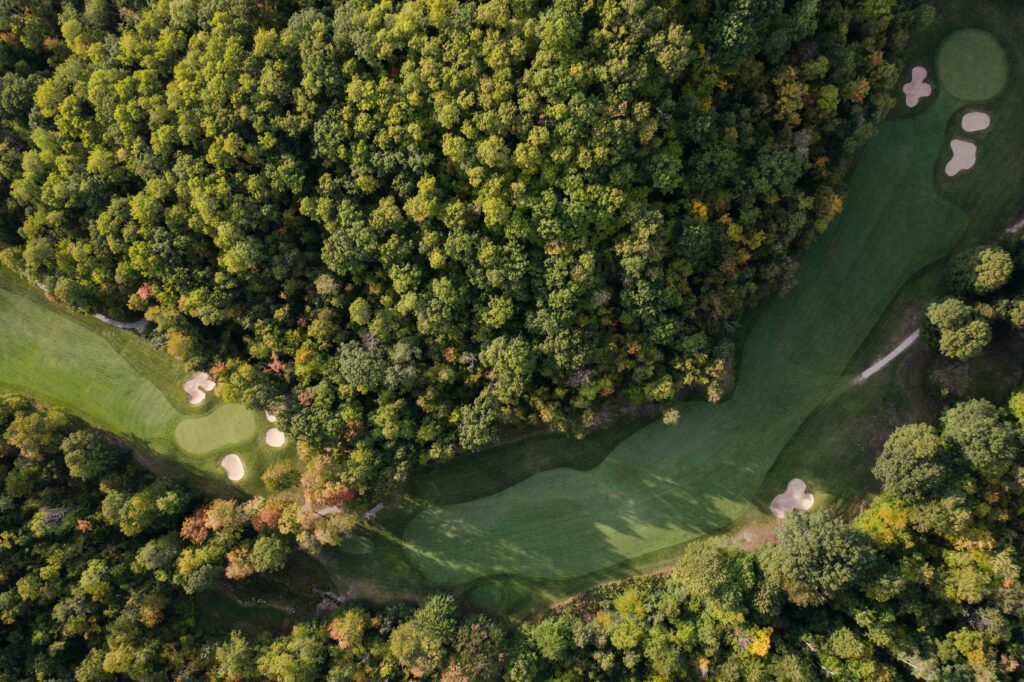 Golf Course in Wooded Area on Vancouver Island